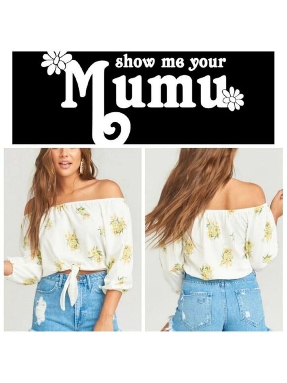 Nwot Show Me Your Mumu Santiago Tie Top